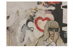 Untitled by Robert O'Rorke, acrylic and collage on board, offered Jul 2021