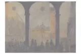 Untitled by Bernard Myers, oil on paper, offered Jul 2021