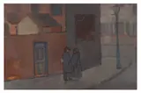 Untitled by Bernard Myers, oil on board, offered Jul 2021