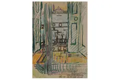 R.a. (1928-1992) by John Bratby, pencil and pastel, offered Jul 2021