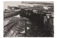 Untitled by Donald Teskey, charcoal on paper, offered Jul 2021
