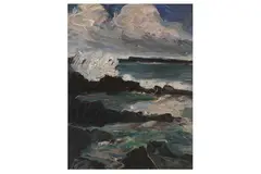 Untitled by Peter Collis, oil on board, offered Jul 2021