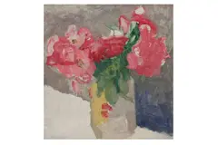 Untitled by Patrick George, oil on card, offered Jul 2021