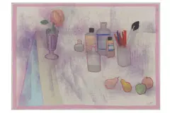 Untitled by Bernard Myers, pastel, offered Jul 2021