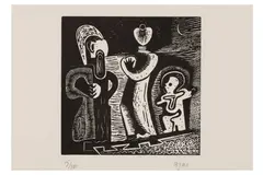 R.a. (1899-1991) by Eileen Agar, woodcut, offered Jul 2021