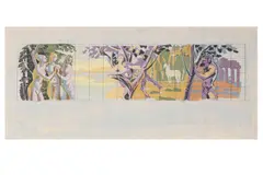 Untitled by Hans Feibusch, gouache, offered Jul 2021