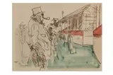 Untitled by Feliks Topolski, ink, offered Jul 2021