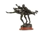 AU BUT' (THE FINISHING LINE)depicting three semi by Alfred Boucher, BRONZE, offered Jun 2021