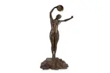 A large metamorphic figure of an exotic dancer by Arthur Waagen, bronze, offered Jun 2021