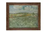 Anvers, collotype print by Franz Hanfstaengl Munich, with their stamp lower right, label of Pearson & Westergaard Ltd by Van Gogh, print, offered Jun 2021