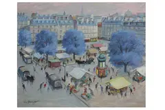 Untitled by Willy James, oil on canvas, offered Jun 2021