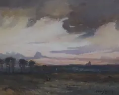Untitled by David West, watercolour, sold Oct 2019