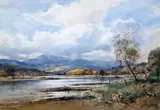 WatercolourSpey near Foch by David West, watercolour, sold Oct 2019