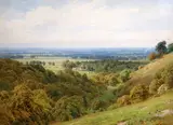 WatercolourA Buckinghamshire landscape by Harold Sutton Palmer, watercolour, sold Oct 2019