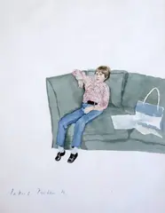 Untitled by Patrick Procktor, watercolour, sold Oct 2019