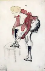 5 x 8.5in by Jacques Villon, pencil and watercolour, sold Oct 2019