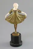 Lieselotte by Ferdinand Preiss, bronze and ivory, sold Oct 2019