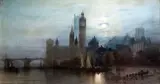 WatercolourWestminster by Moonlightsigned and dated London 186321 by Paul Marny, watercolour, sold Oct 2019