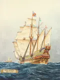 British, a study of the Ark Royal by Herbert Ahier, 1946, watercolour, sold Nov 2020