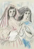 British by Elinor Bellingham-Smith, Pastel and Crayon, sold Nov 2020