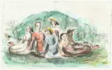 British by Elinor Bellingham-Smith, Watercolour and Ink, sold Nov 2020