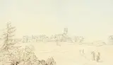 Low Harrogate, North Yorkshire by Thomas Baker of Bath, ink, offered Nov 2020