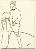 Portrait of William Nicholson (1897) by James Pryde, Lithograph in colours, sold Nov 2020