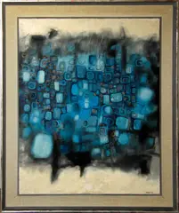 Abstract by Christopher Sturgess-Lief, oil on canvas, sold Oct 2012