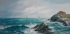Open seascape by Edward Moore, sold Oct 2012