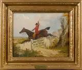 of a man on horseback by Henry Alken Sr, oil on canvas, offered Apr 2017