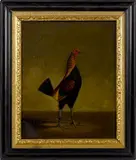 of a fighting cock by Hilton Lark Pratt, oil on canvas, offered Apr 2017
