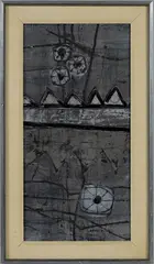 abstract by Kees Keus, oil on board, offered Apr 2017