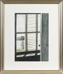 titled Morning Light by Ann Wyeth McCoy, watercolor, offered Apr 2017
