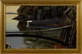 coastal scene by Stephen Etnier, oil on canvas, offered Apr 2017