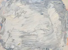Silver Lining by John Adams Griefen, 1995, acrylic and glitter on canvas, sold Sep 2022