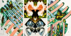 Untitled (Triptych) by Paul Reed, 1989, mixed media, sold Sep 2022