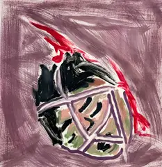 The Burden by Richard Bosman, 1982, monoprint, sold Sep 2022