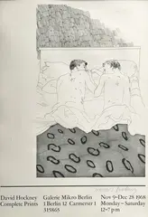 Signed Exhibition Poster by David Hockney, lithograph, sold Sep 2022