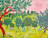 Le Dormeur de Val by Michel Loeb, oil on panel, sold Sep 2022