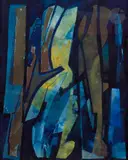 Composition by Robert Franquinet, Encre et gouache, sold Feb 2023