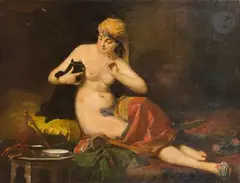 Mouna ! by Alfred Loudet, Toile d’origine, sold Dec 2022