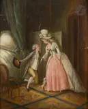 La déclaration by Jean-Frédéric Schall, Panneau filassé, sold Dec 2022