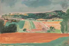 Paysage by Henryk Hayden, 1961, Gouache, sold Dec 2022