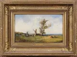 Paysage au troupeau by Léon-Victor Dupré, Panneau, sold Jun 2011