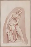 La Comédie by Louis-Claude Vassé, Sanguine, sold Jun 2014
