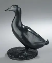 Canard by François Pompon, Épreuve en bronze à patine noire, fonte d'édition ancienne à cire perdue de C, sold May 2014