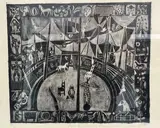 Représentation d'un cirque by Georges Item, 1952, Lithographie, sold Jul 2022