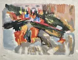 Paysage by Jean-Jacques Morvan, Lithographie signée, sold Jul 2022