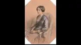 Portrait d’une femme assise by Félix François Barthélémy Genaille, Crayon noir et pastel sur papier brun, sold Sep 2020