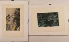 2 Compositions by Jacques de Panafieu, Aquarelle et encre sur papier, sold Jan 2020